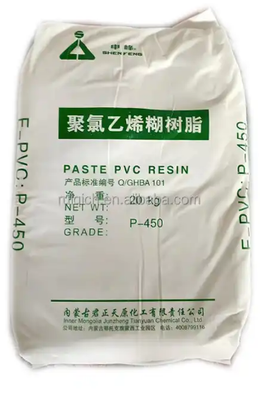 Junzheng P-450 พีวีซี เรซินประเภทพาสต์ที่มีค่า K-Value 65 เนื้อหาระเหยต่ําและความแน่นของพาสต์ที่ควบคุมได้