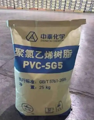 ZHONGTAI SG-5 PVC Resin with K Value 67, Low Residual Vinyl Chloride 1 mg/kg, and High Thermal Whiteness 85%