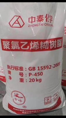 วางอิมัลชันพีวีซีเรซิน P450 สำหรับผลิตภัณฑ์โฟมหนัง