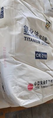 CR-210 Rutile Titanium Dioxide ด้วยความสามารถในการซ่อนตัวสูง, การกระจายตัวได้ดีเยี่ยม, และสีฟ้าสําหรับ Polyolefin Masterbatch