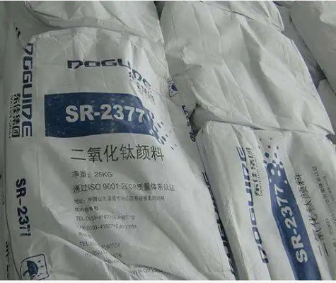 Rutile Titanium Dioxide Tio2 SR-2377 เม็ดสีขาวในกระดาษพลาสติกสี