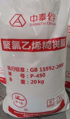 Zhongtai คุณภาพสูง PVC Resin Pigment Paste PVC Paste Resin P450 Powder