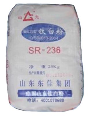 ไทเทเนียมไดออกไซด์ รูไทล์ กระบวนการซัลเฟต SR-236 ความขาวสูง Tio2 สำหรับเคลือบอุตสาหกรรม
