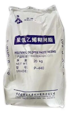 สารพัด PVC Paste Resin P440 เกรดเอมูลชั่นที่มีค่า K 74 และระดับการพอลิมิเรซ 1,450±100 สําหรับการใช้งานความแน่นต่ําถึงปานกลาง