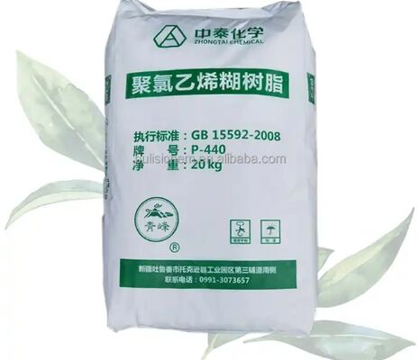 Zhongtai P440 PVC Paste Resin Emulsion Grade ค่า K 74 ความหนืด Brookfield ต่ำ ≤ 8000 cps และระดับการเกิดพอลิเมอไรเซชัน 1,450±100