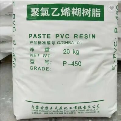 ISO Junzheng P-450 พาวเดอร์พาวเดอร์พีวีซีพาสต์ที่มีค่า K 65 วัตถุลอยน้อยและ viscosity ที่มั่นคงสําหรับการใช้งานในอุตสาหกรรม