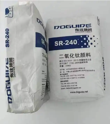 SR-240 Rutile Titanium Dioxide ที่มีสาร TiO2 ≥96.0% และสาร Rutile ≥97.0% และมีพลังลดสี ≥185%