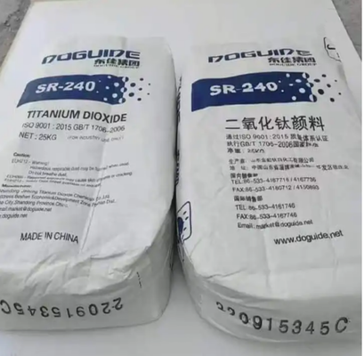 SR-240 Rutile Titanium Dioxide ที่มีสาร TiO2 ≥96.0% และสาร Rutile ≥97.0% และมีพลังลดสี ≥185%