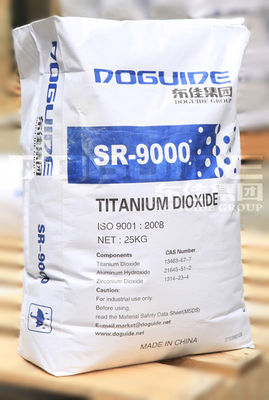 DOGUIDE GROUP SR-9000 รูไทล์ไทเทเนียมไดออกไซด์ เคลือบด้วยเซอร์โคเนียมและอะลูมิเนียม เพื่อความขาวสูงและการกระจายตัวในน้ำที่ดีเยี่ยม
