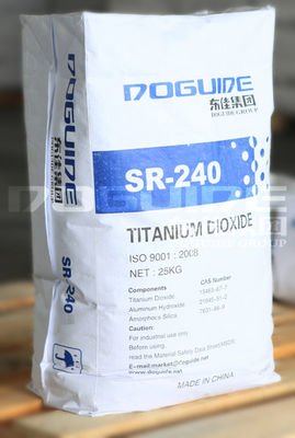 กระบวนการซัลเฟตไททาเนียมไดออกไซด์ Rutile เกรด CAS No 13463-67-7 Doguide SR-240