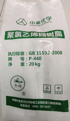 Zhongtai P-440 อิมัลชันพีวีซีเรซิ่นวาง CAS No 9002-86-2