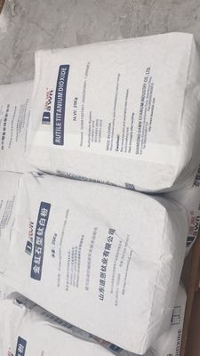 ผงสีขาว R-2195 Rutile Titanium Dioxide 25kg Bag Sulphate Process