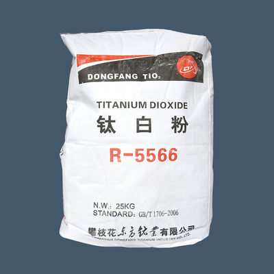 Rutile ไทเทเนียมไดออกไซด์ TiO2, CAS No. 13463-67-7 Dongfang R-5566