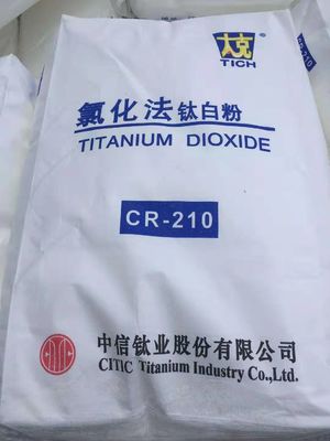 CR-210 Rutile Titanium Dioxide ด้วยความสามารถในการซ่อนตัวสูง, การกระจายตัวได้ดีเยี่ยม, และสีฟ้าสําหรับ Polyolefin Masterbatch