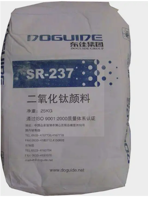 SR-237 รูติลไทเทเนียมไดออกไซด์ พร้อมเคลือบไม่เป็นอินออร์แกนิคจากซิลิคอน-อลูมิเนียมเพื่อความสามารถในการซ่อนตัวสูงในระบบเคลือบที่ใช้น้ํา
